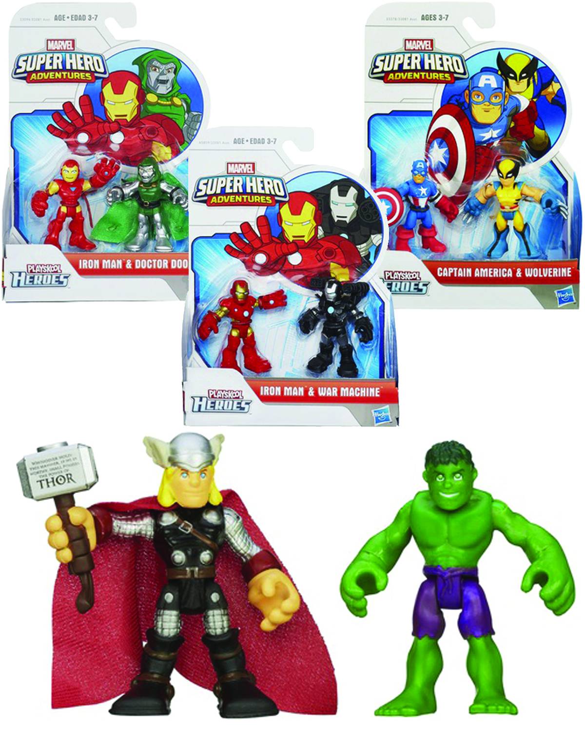 Marvel Super Hero Adventure Fig 2 Pack Assortment