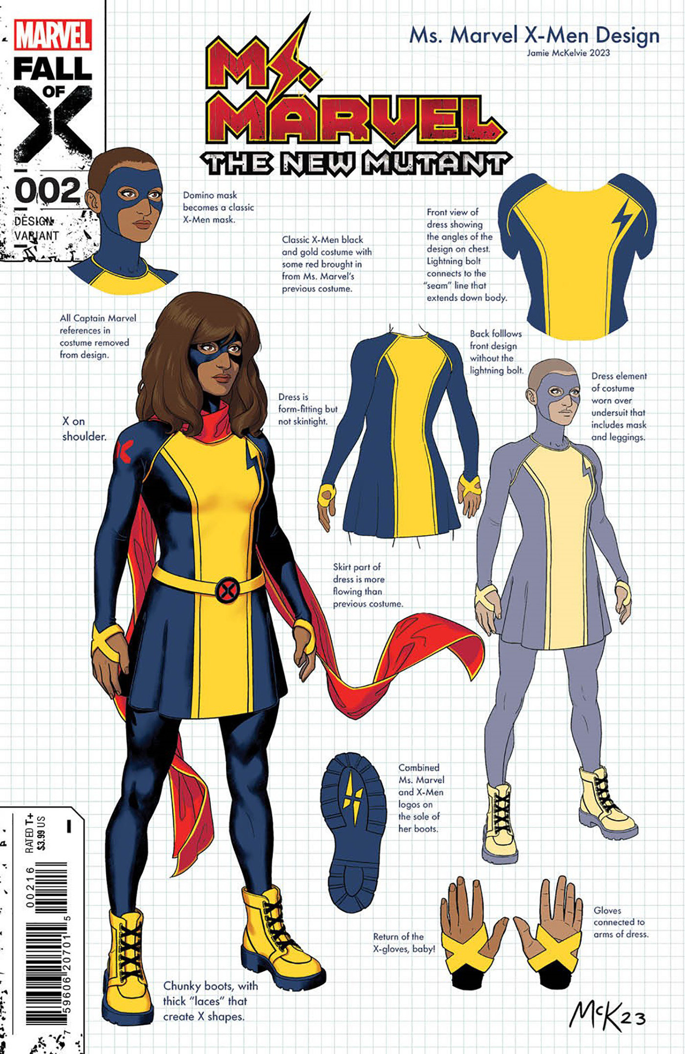 Ms. Marvel The New Mutant #2 Jamie Mckelvie 1 for 10 Design Variant
