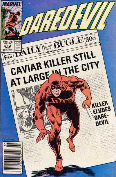 Daredevil #242 [Newsstand]-Fine (5.5 – 7)