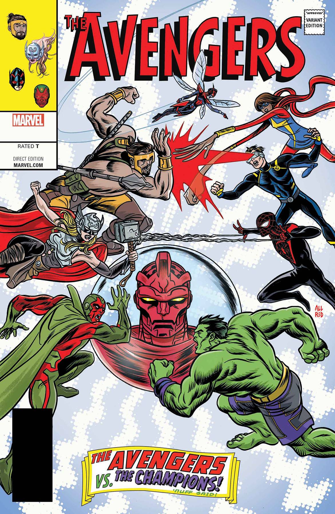 Avengers #672 Allred Lenticular Variant Legacy (2017)