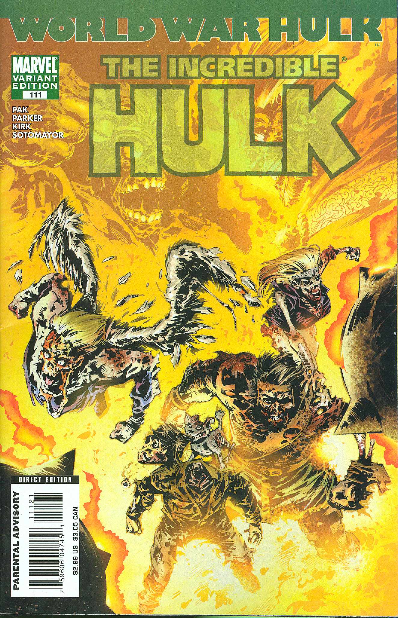 Incredible Hulk Old #111 Zombie Cover