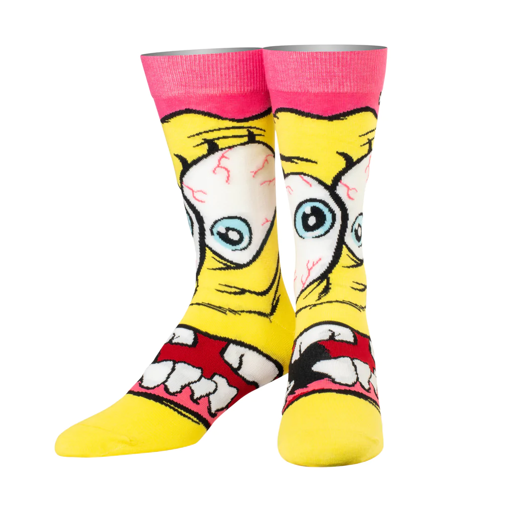 Grossbob Squarepants - Mens Crew Straight Down Odd Sox