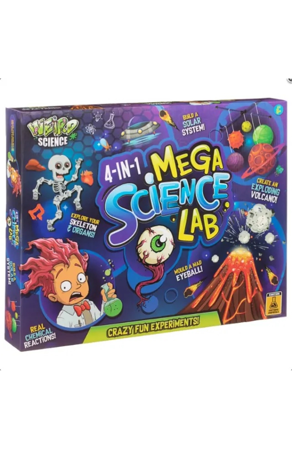 4-In-1 Mega Science Lab Weird Science Kit Crazy Fun Experiments Set