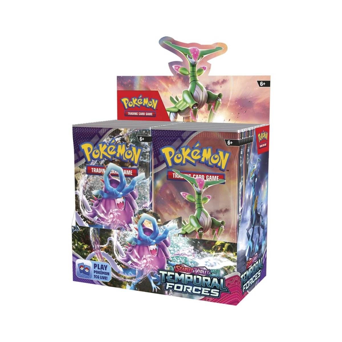 Pokemon TCG: Scarlet and Violet Temporal Forces Booster Display