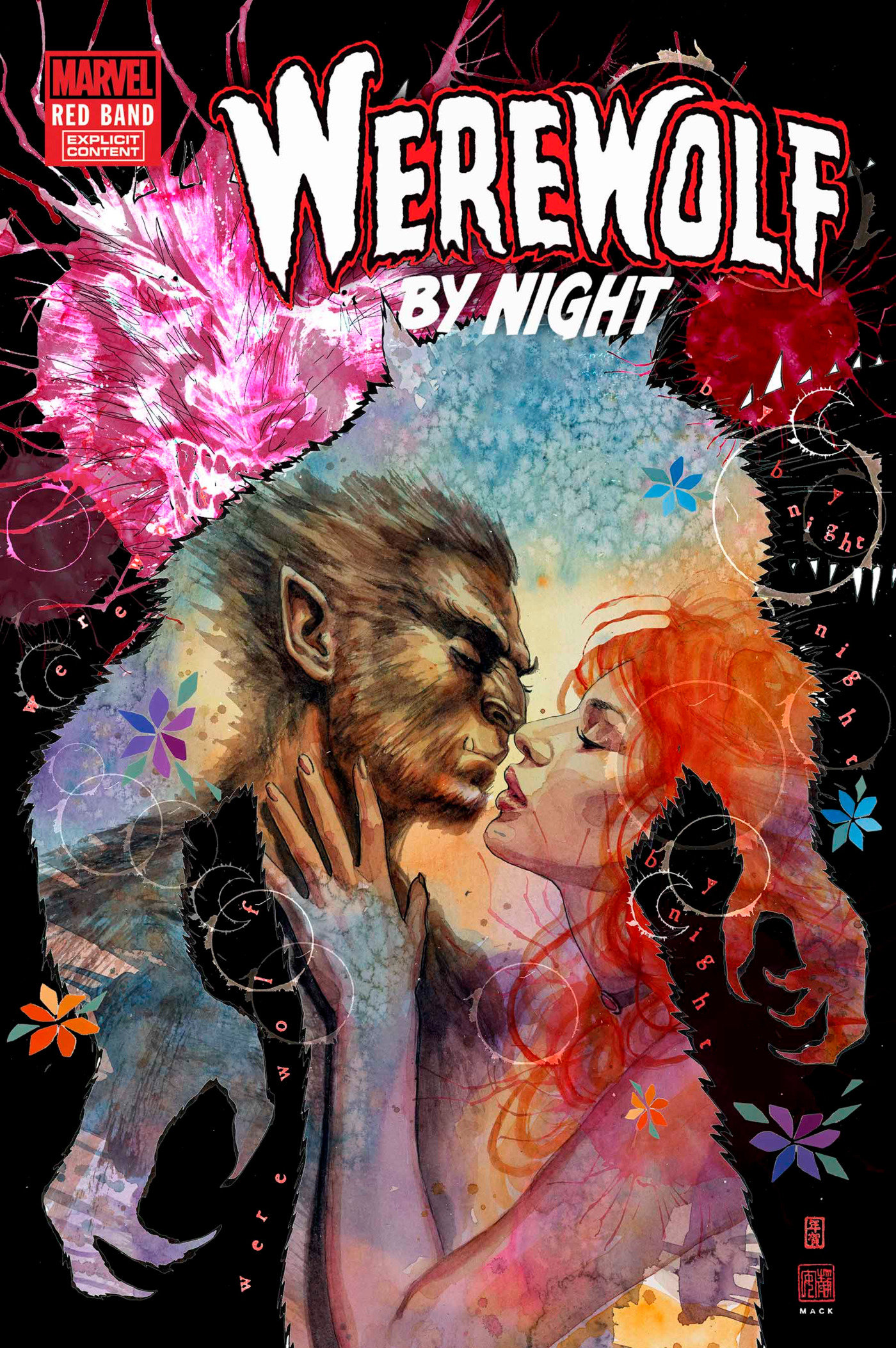 Werewolf by Night Red Band #2 David Mack Variant [Polybagged] 1 for 25 Incentive