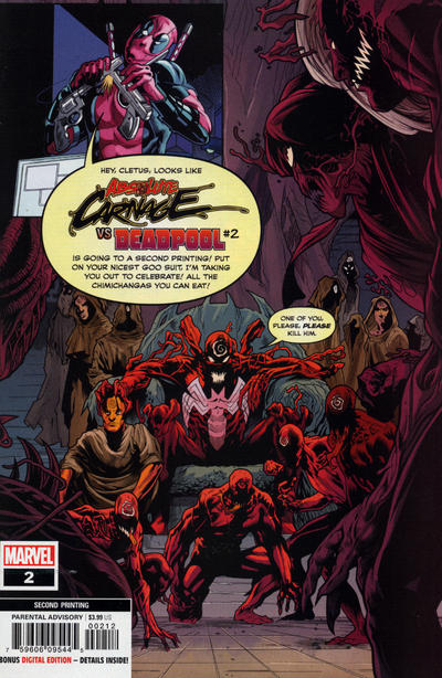 Absolute Carnage Vs. Deadpool #2 [Second Printing] - Vf 8.0