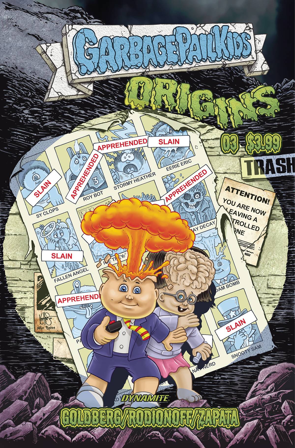 Garbage Pail Kids Origins #3 Cover J Last Call Haeser Original