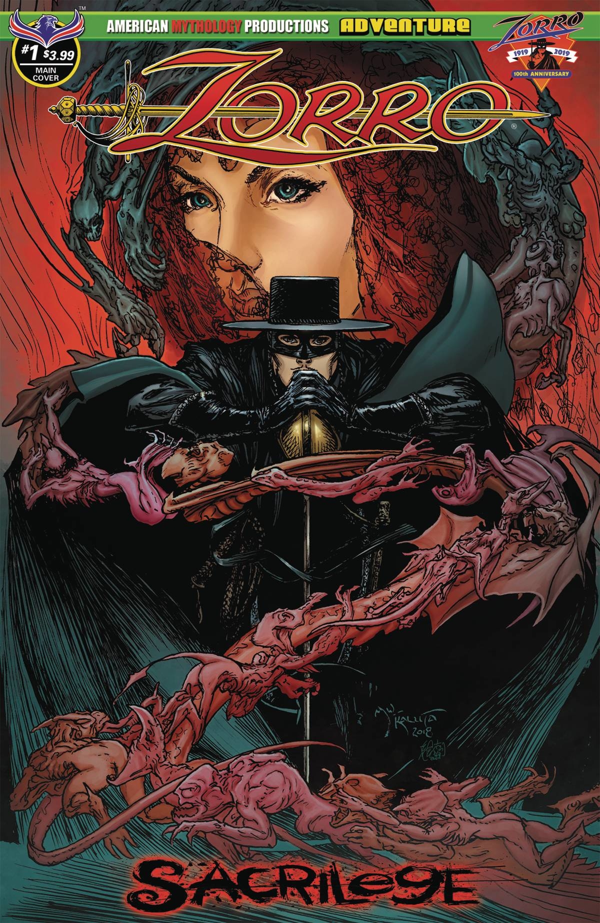 Zorro Sacrilege #1 Kaluta Main Cover