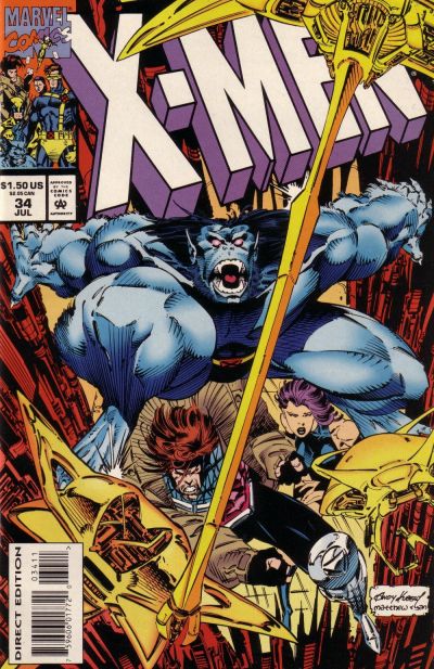 X-Men #34 [Direct Edition]-Near Mint (9.2 - 9.8)