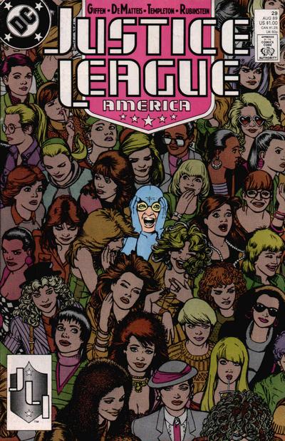 Justice League America #29 (1989) [Direct]-Fine (5.5 – 7)