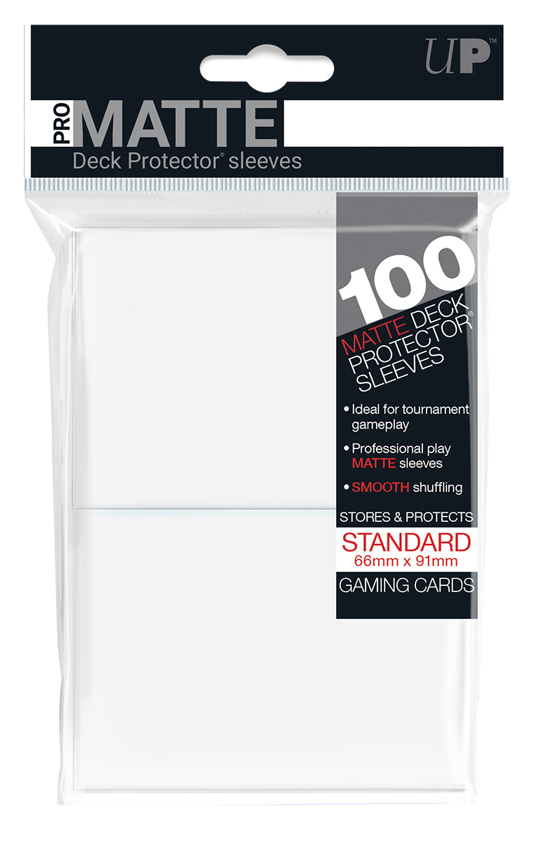 Ultra Pro: Deck Protector Sleeves - Pro Matte White Standard 100ct