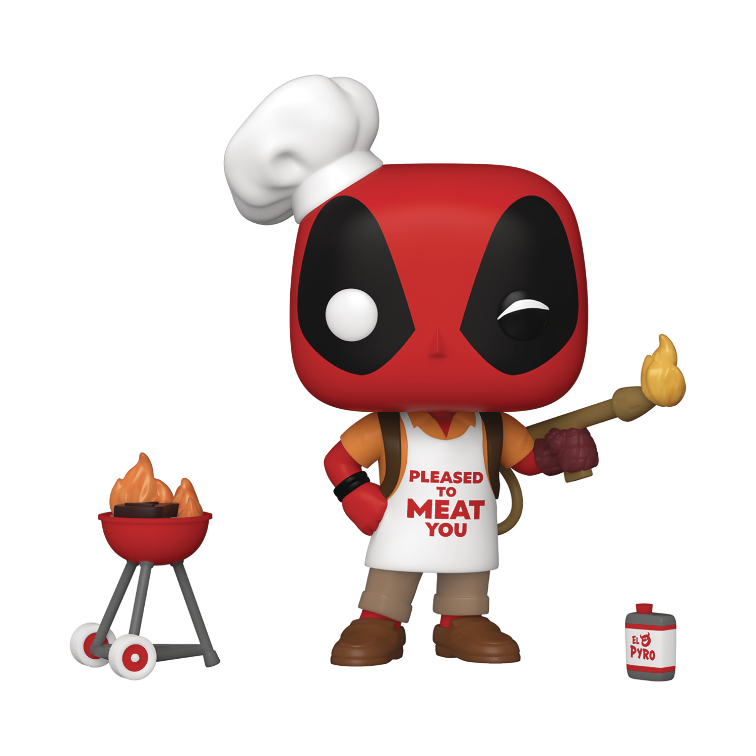 Pop Marvel Deadpool 30th Backyard Griller Deadpool Vinyl Figure