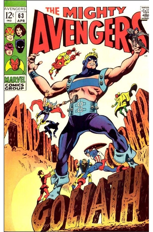 Avengers Volume 1 (1963) #63 1st Clint Barton As Goliath (Formerly Hawkeye)