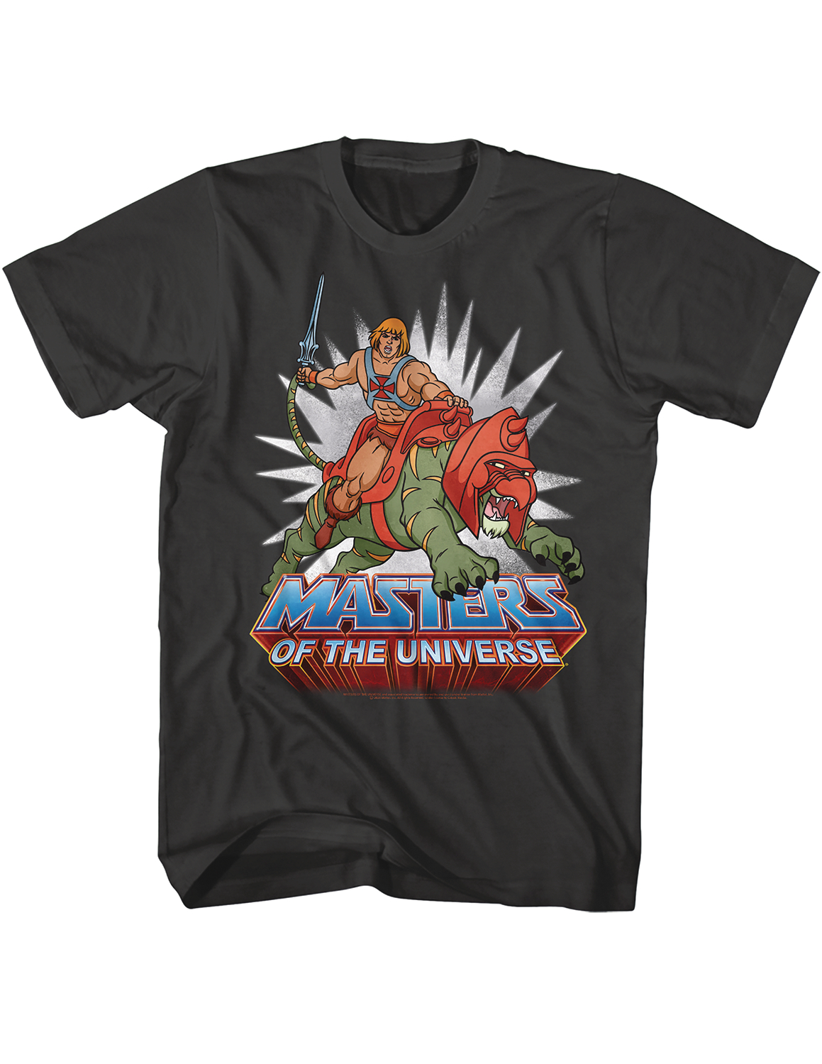 Masters of the Universe He-Man Black T-Shirt XXL