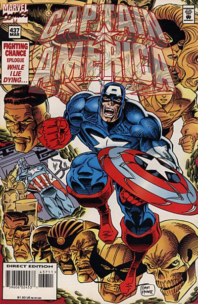Captain America #437 [Direct Edition]-Very Fine (7.5 – 9)