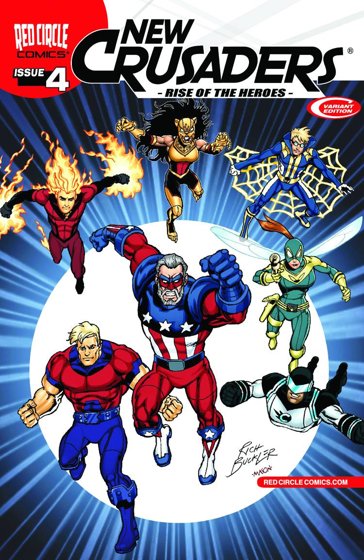 New Crusaders Rise of the Heroes #4 Buckler Variant Cover