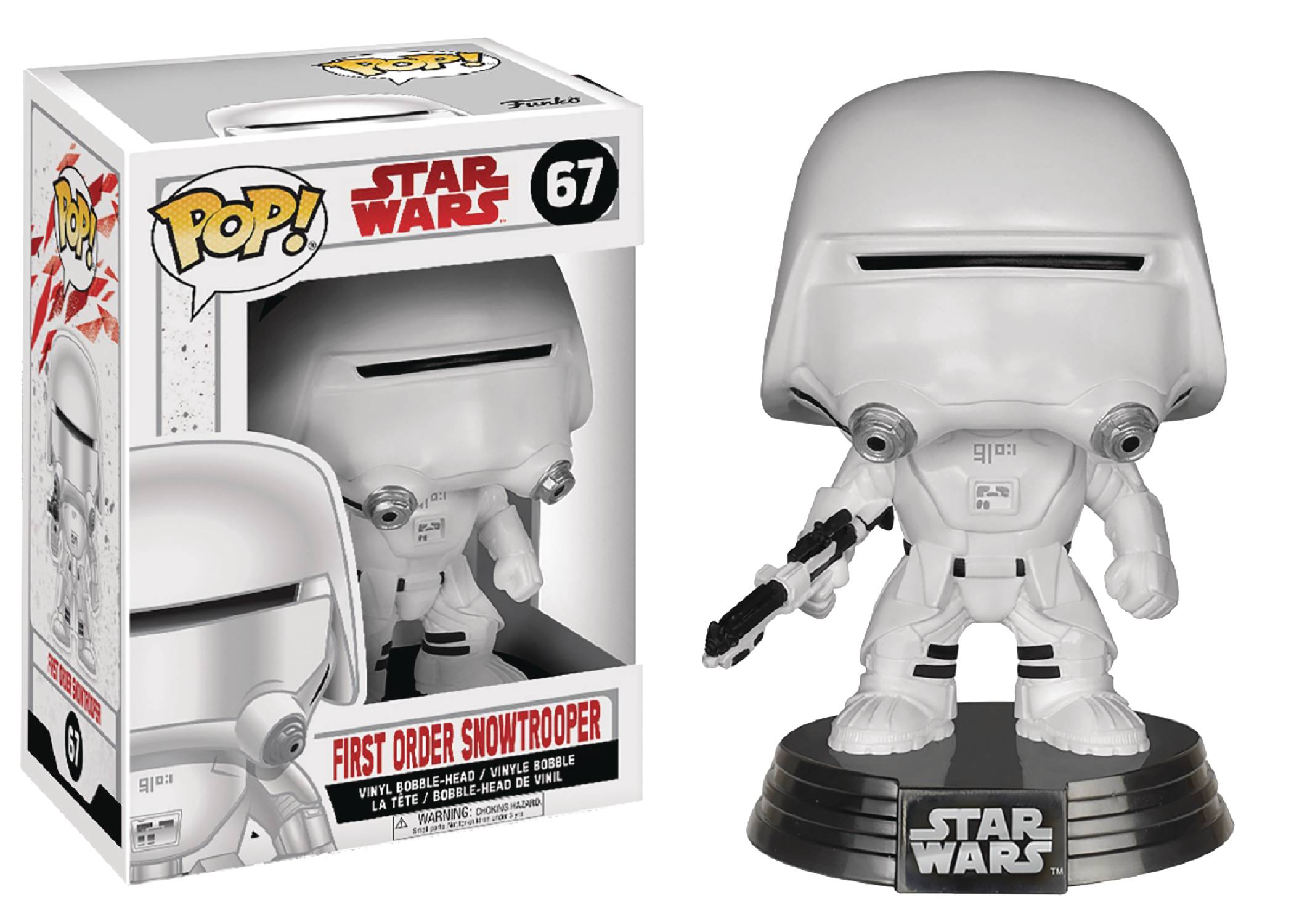 Pop Star Wars E8 First Order Snowtrooper Vinyl Figure