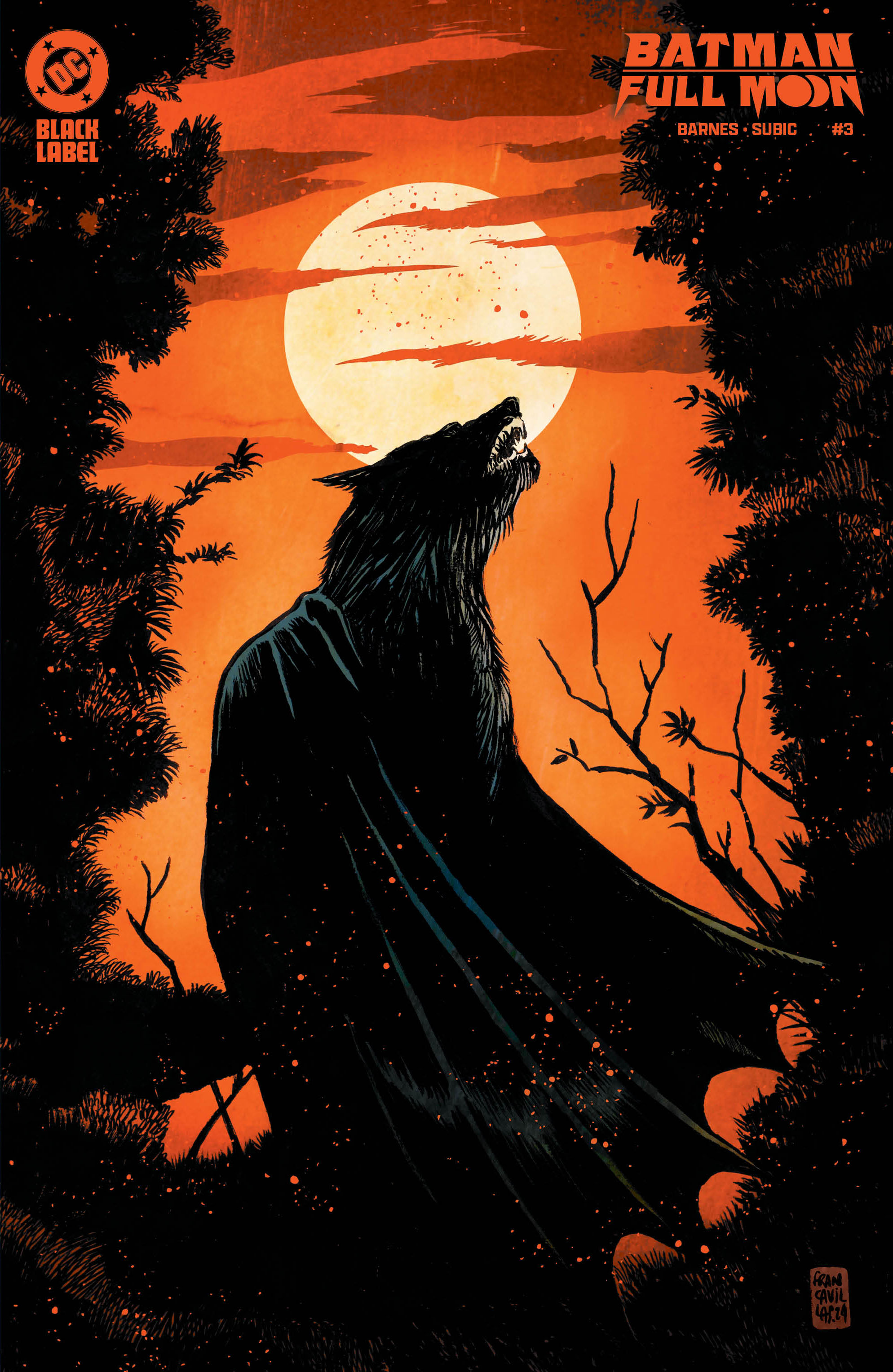 Batman Full Moon #3 Cover B Francesco Francavilla Card Stock Variant (Mature) (Of 4)