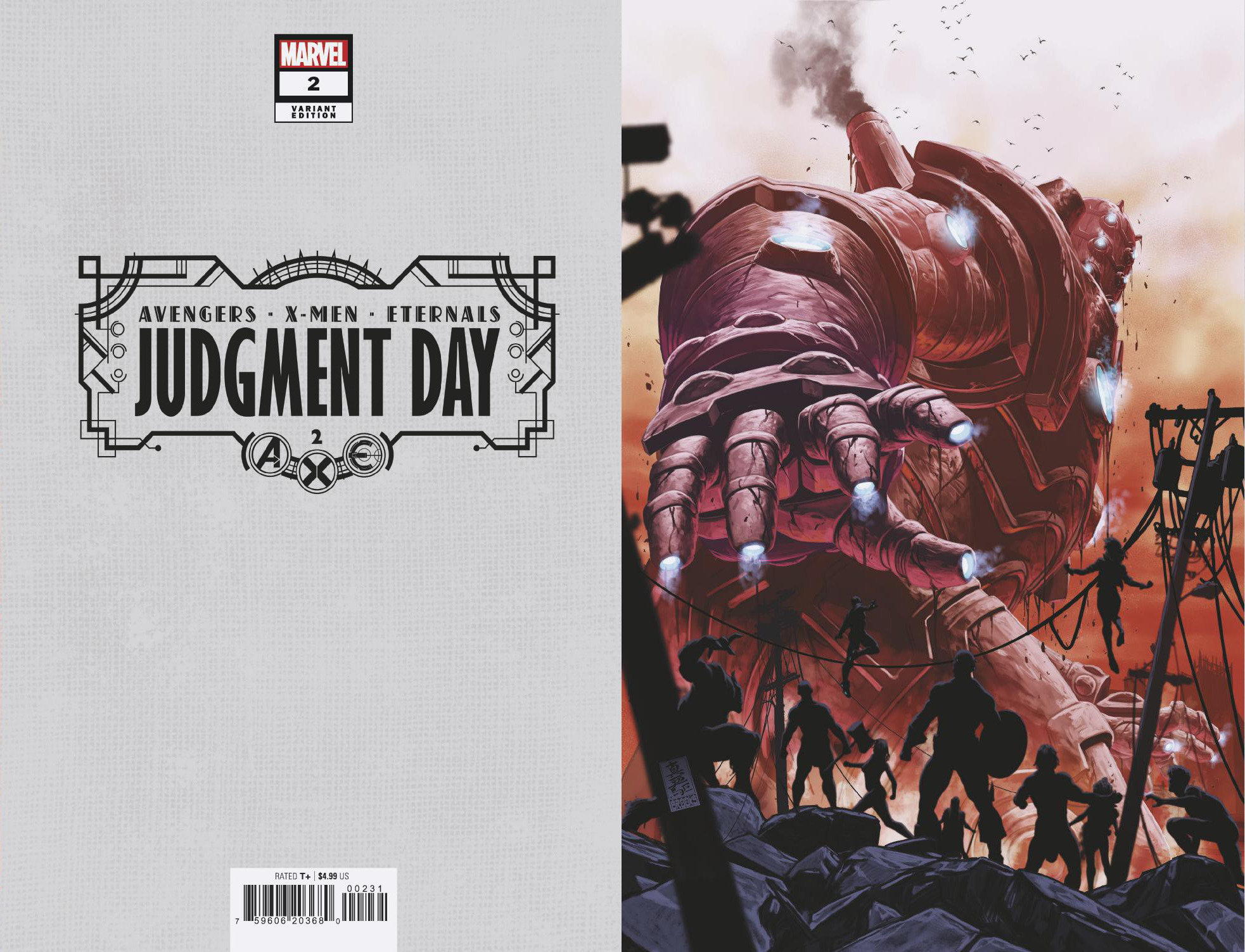 A.X.E. Judgment Day #2 1 for 100 Incentive Brooks Virgin Variant (Of 6)