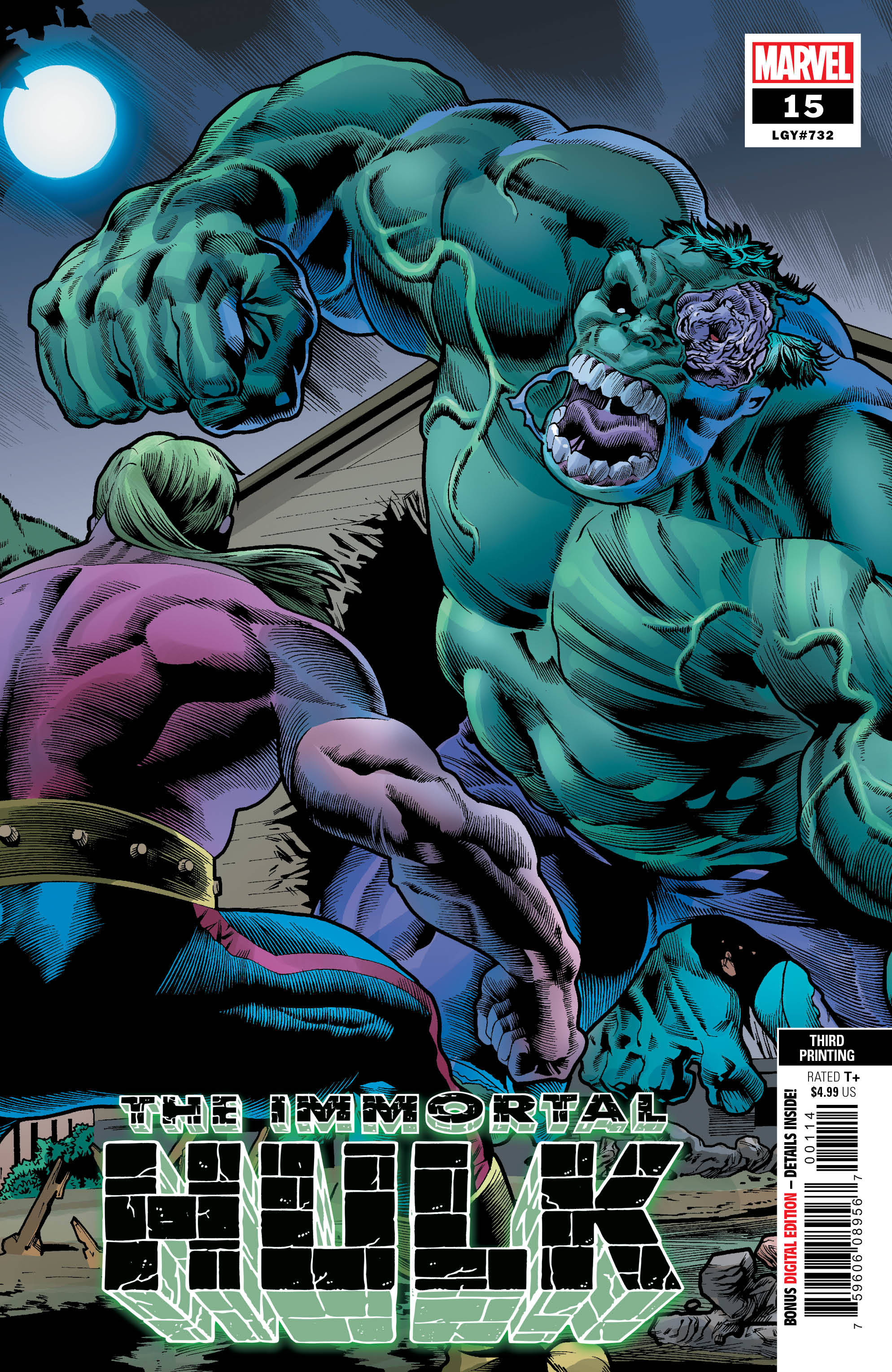 Immortal Hulk #15 3rd Printing Bennett Variant (2018)