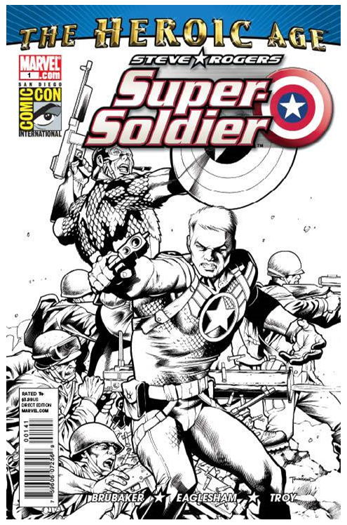 San Diego ComicCon 2010 Steve Rogers Super-Soldier #1 Sketch Variant (Net)