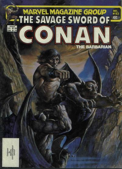 The Savage Sword of Conan #83 [Direct]-Very Fine