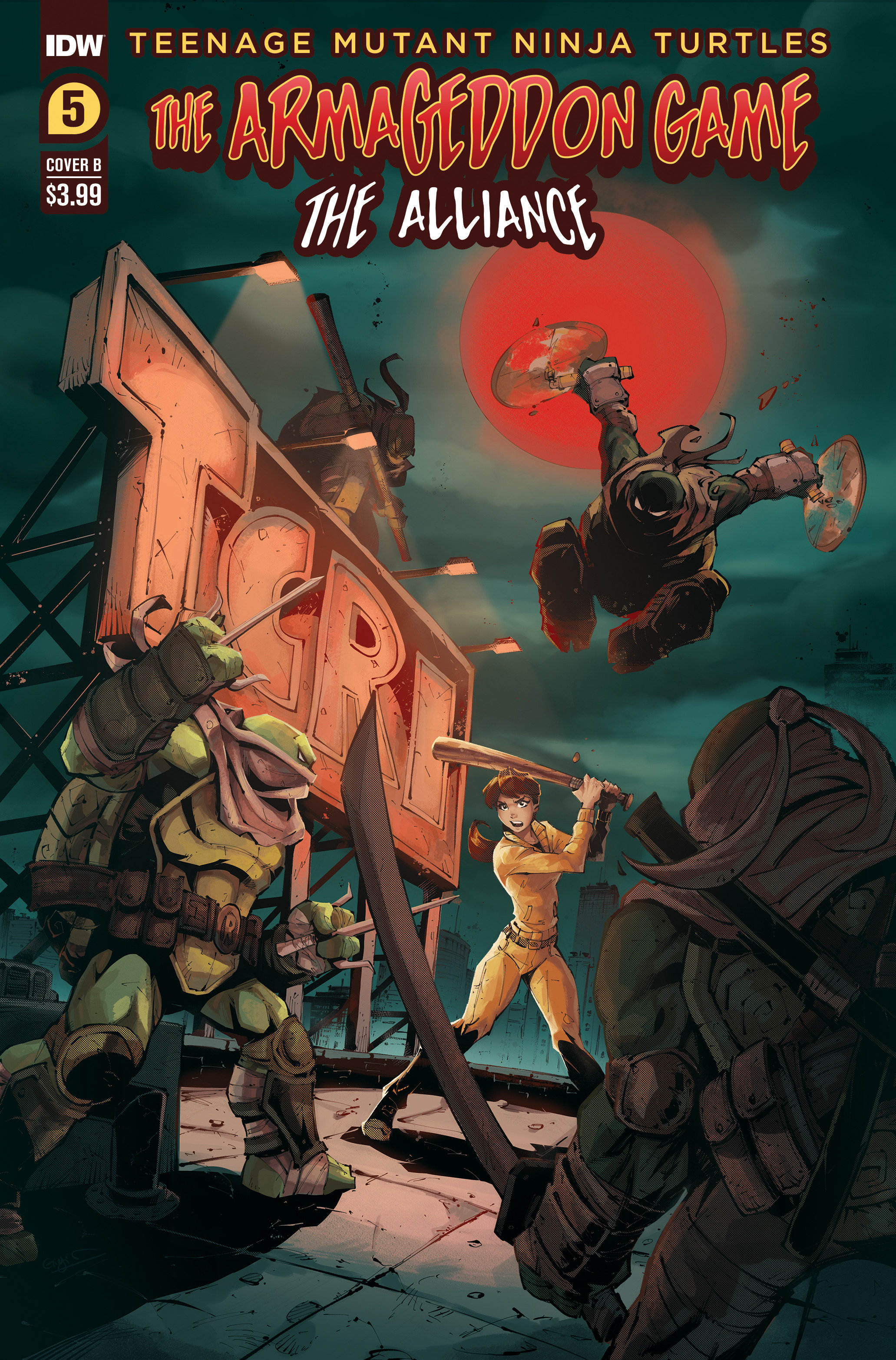Teenage Mutant Ninja Turtles Armageddon Game Alliance #5 Cover B Verdugo