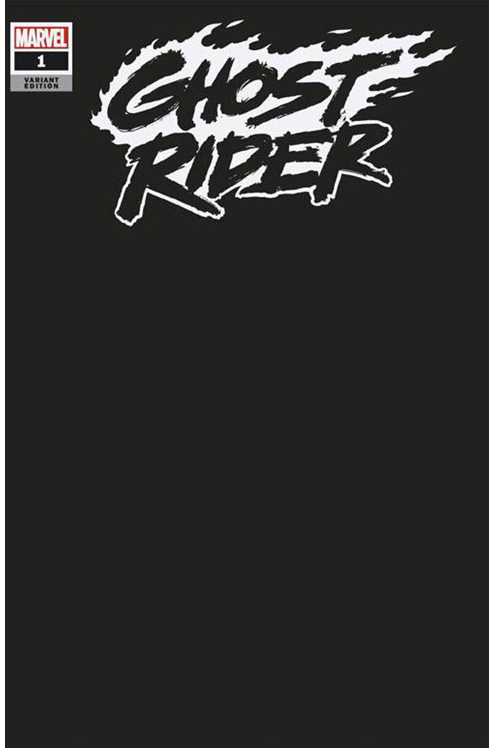 Ghost Rider #1 Black Blank Variant (2019)