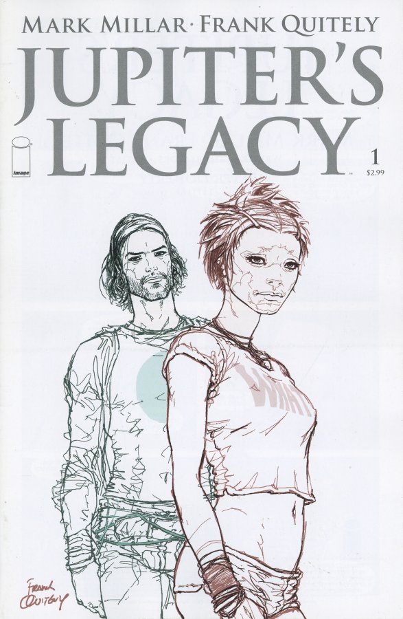 Jupiters Legacy #1 1 for 25 Quitely Black & White Incentive