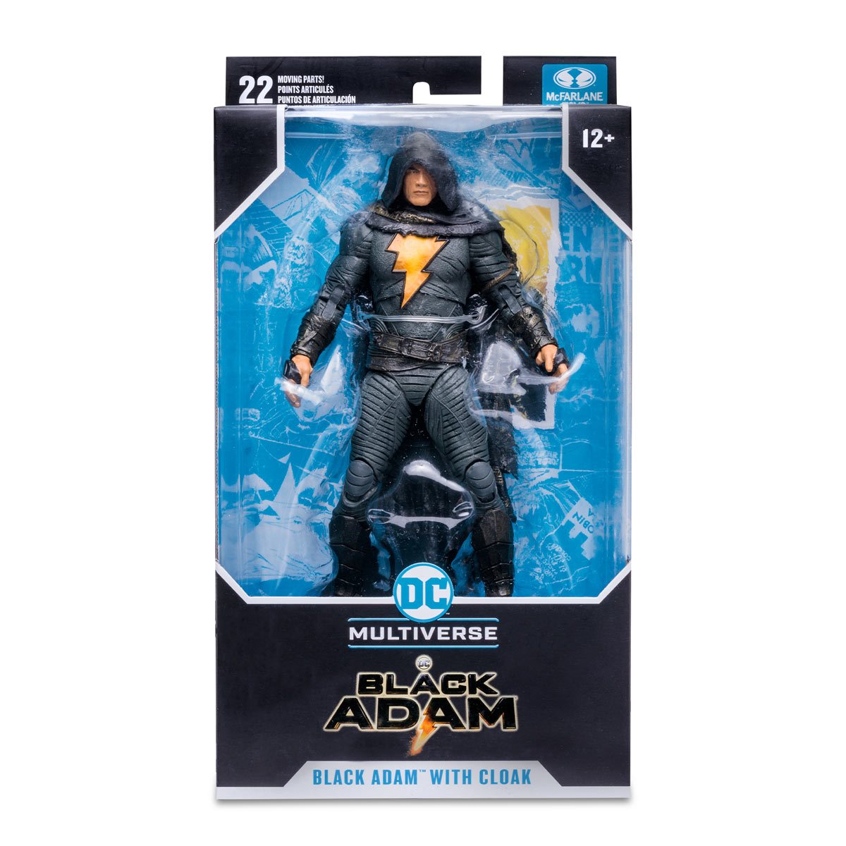 DC Black Adam Movie Black Adam with Cloak 7-Inch Scale Action Figure