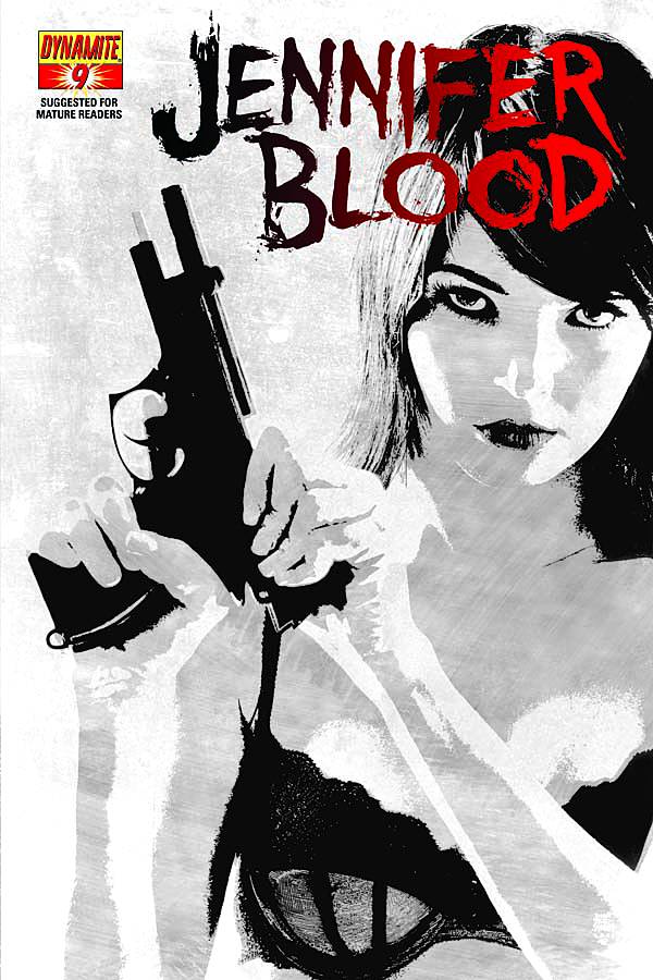 Garth Ennis Jennifer Blood #9 1 for 10 Bradstreet Black & White Incentive