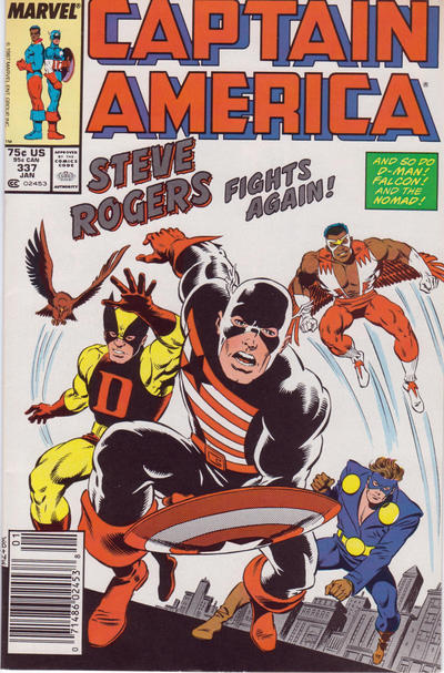 Captain America #337 [Newsstand]-Very Good 