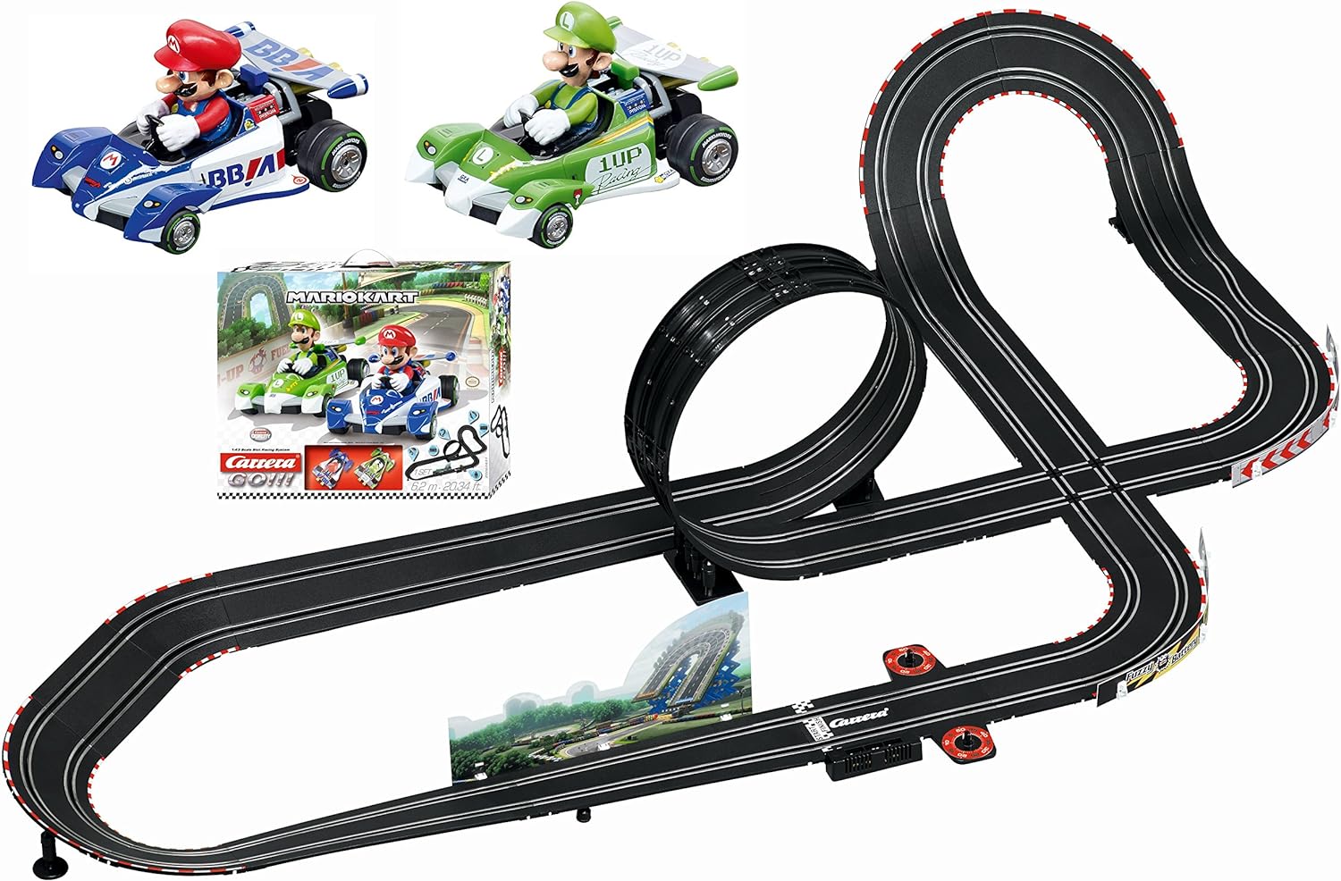 Carrera Go!!! Nintendo Mario Kart 1:43 Scale Electric Powered Slot Car Race Track Set
