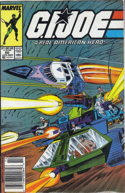 G.I. Joe, A Real American Hero #80 [Newsstand]-Fine (5.5 – 7) [1St Apps. of Muskrat, Hardball, Etc.]