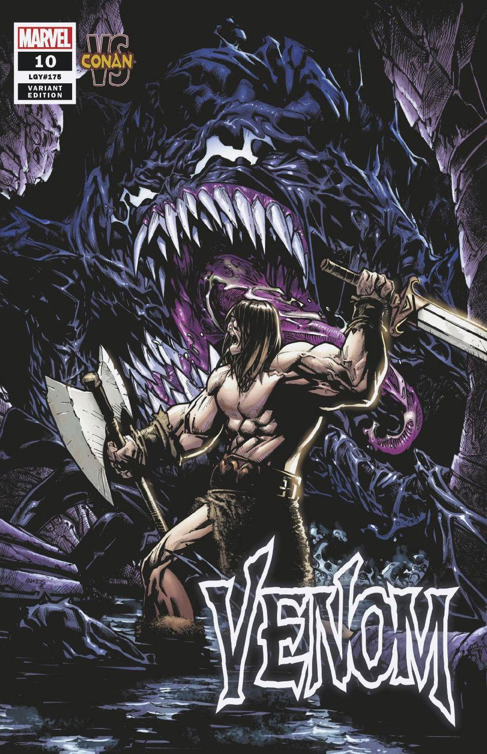 Venom #10 Gated Conan Variant Humberto Ramos (2018)