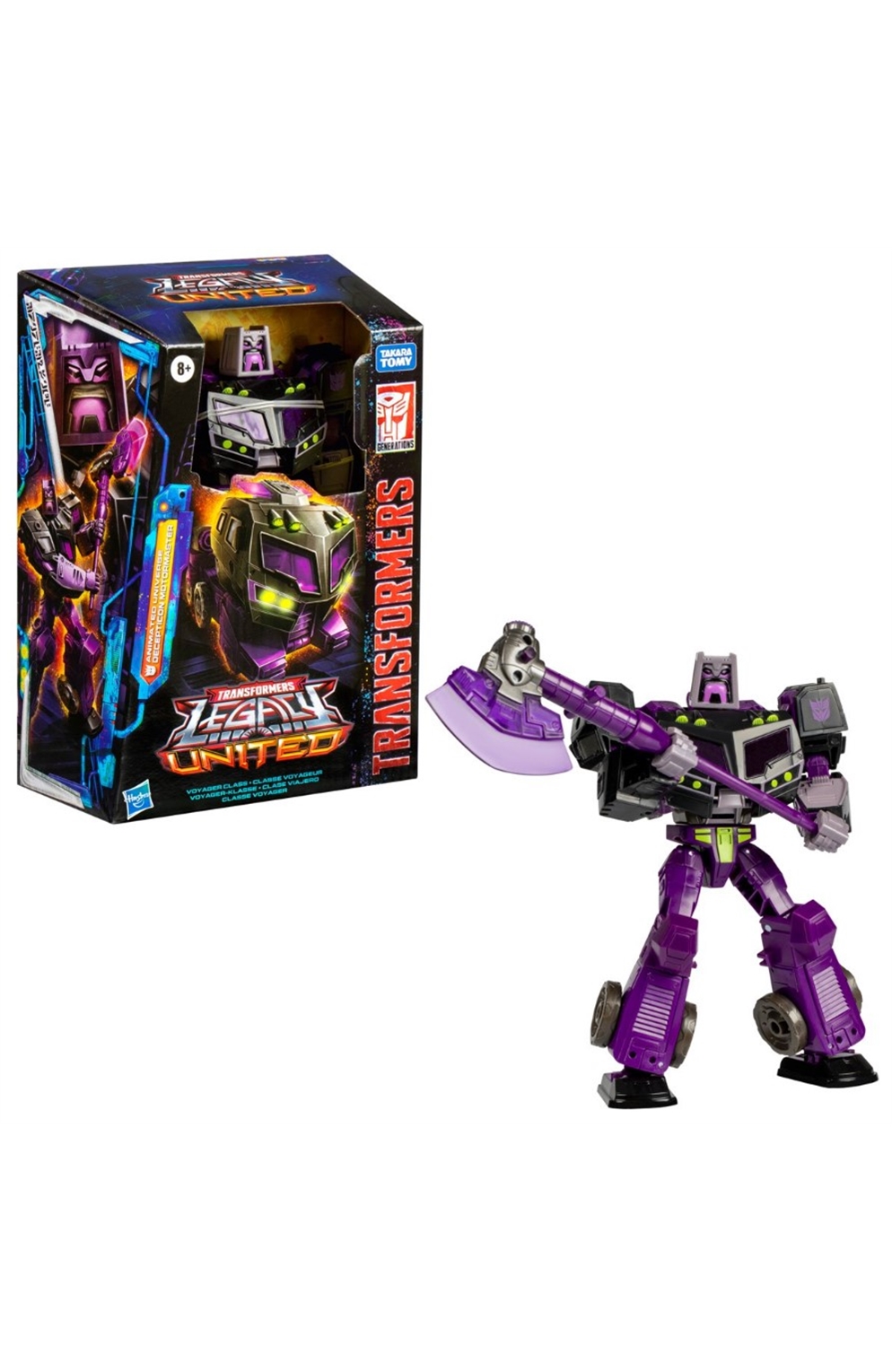 Transformers Legacy United Voyager Class: Animated Universe Decepticon Motormaster Action Figure