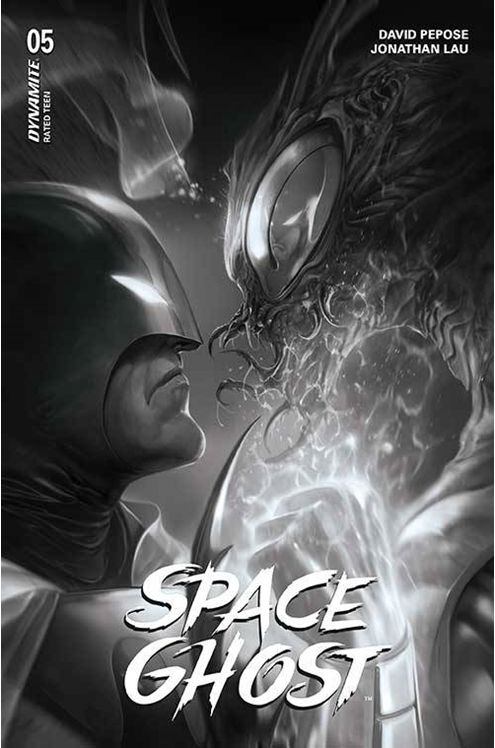 Space Ghost #5 Cover P 1 for 7 Incentive Mattina Black & White Variant