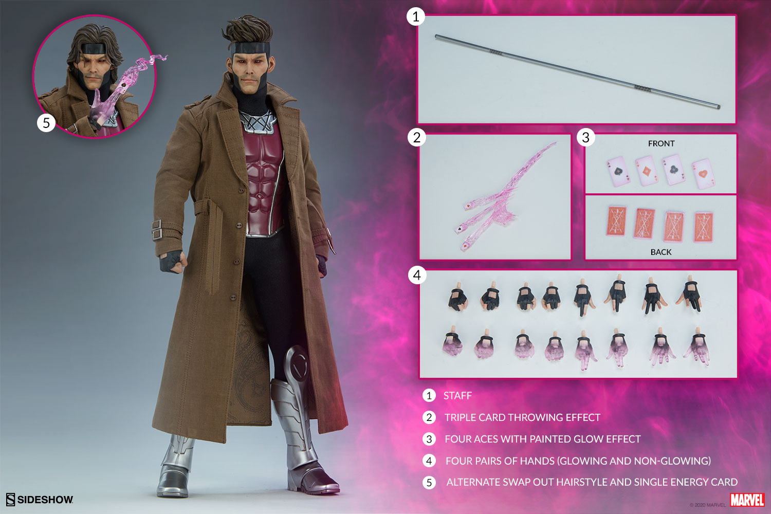 Gambit Deluxe Sixth Scale Figure By Sideshow Collectibles