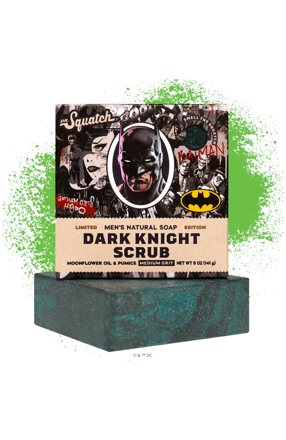 Dr Squatch - Batman - Dark Knight Scrub Bar Soap