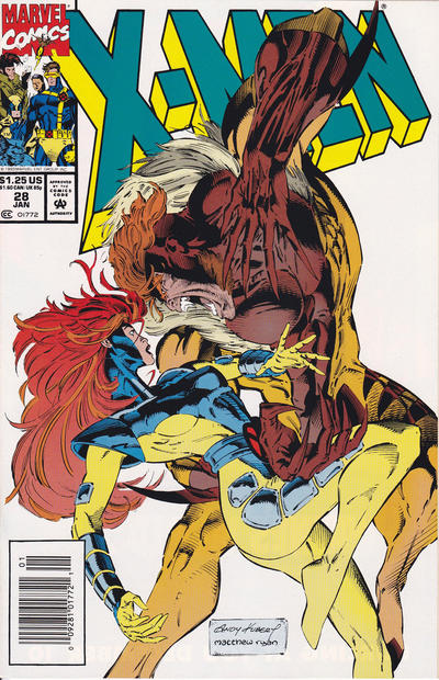 X-Men #28 [Newsstand] - Fine - 