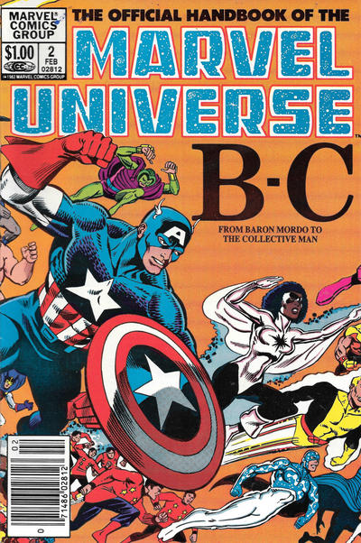 The Official Handbook of The Marvel Universe #2 [Newsstand]-Fine