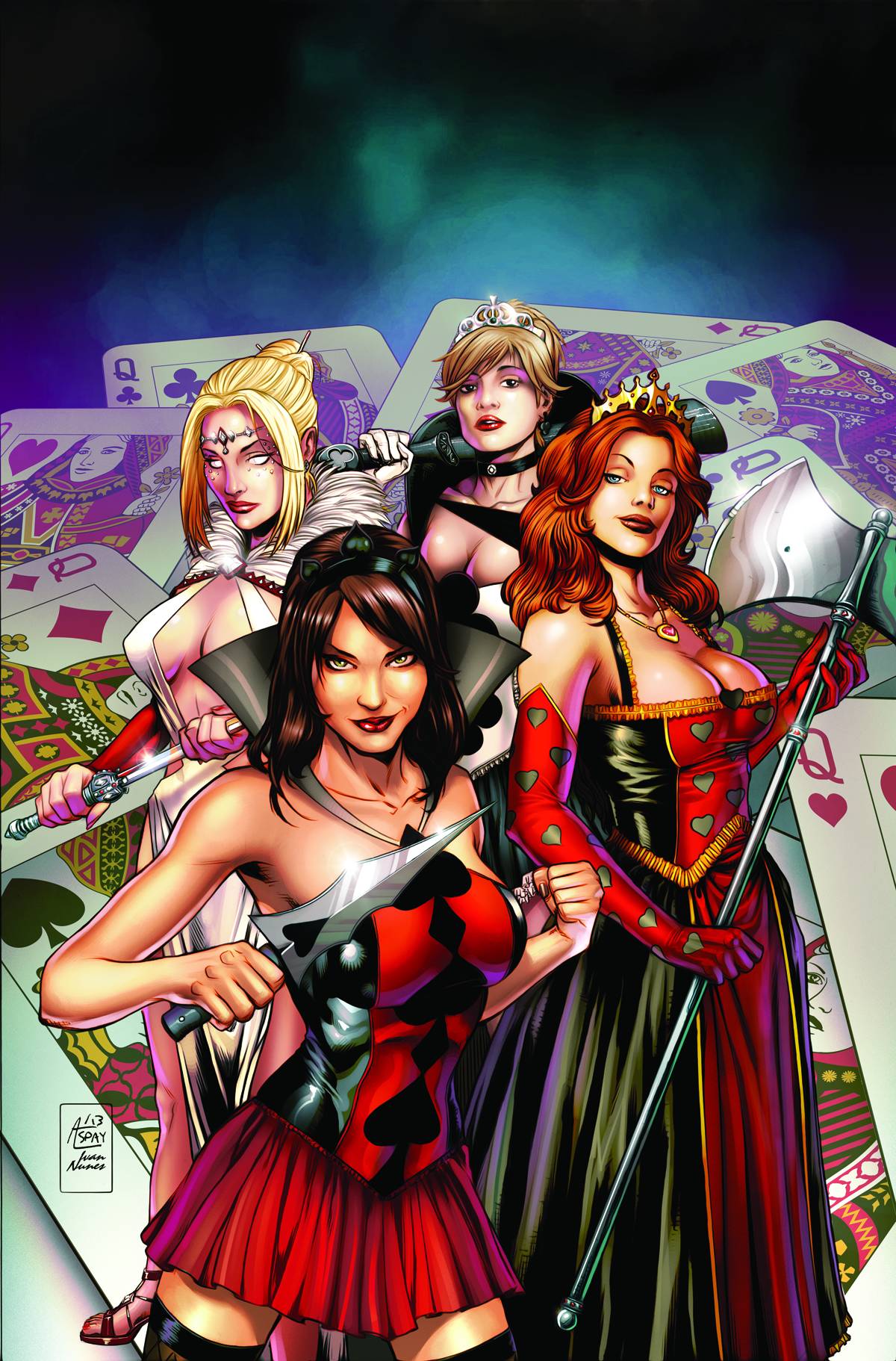 Grimm Fairy Tales Wonderland Clash of Queens #1 A Cover Spay (Aofd)