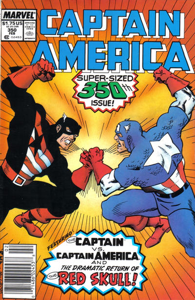 Captain America #350 [Newsstand]-Very Good (3.5 – 5)