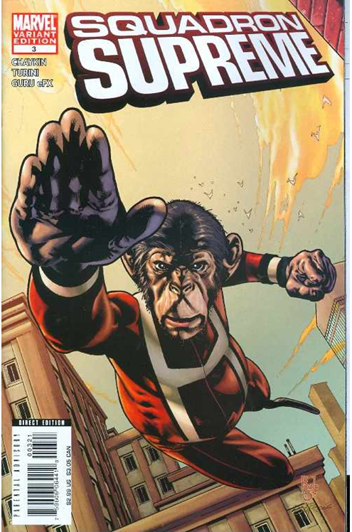 Squadron Supreme #3 (Monkey Variant (1 for 10)) (2008)