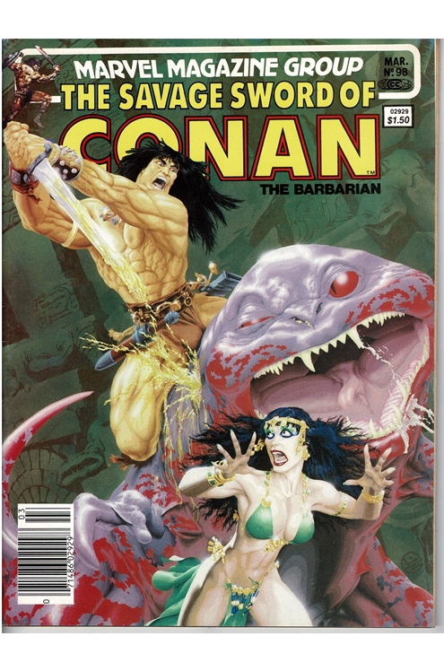 The Savage Sword of Conan #98 [Newsstand]-Fine