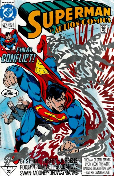 Action Comics #667 [Direct]-Very Good (3.5 – 5)