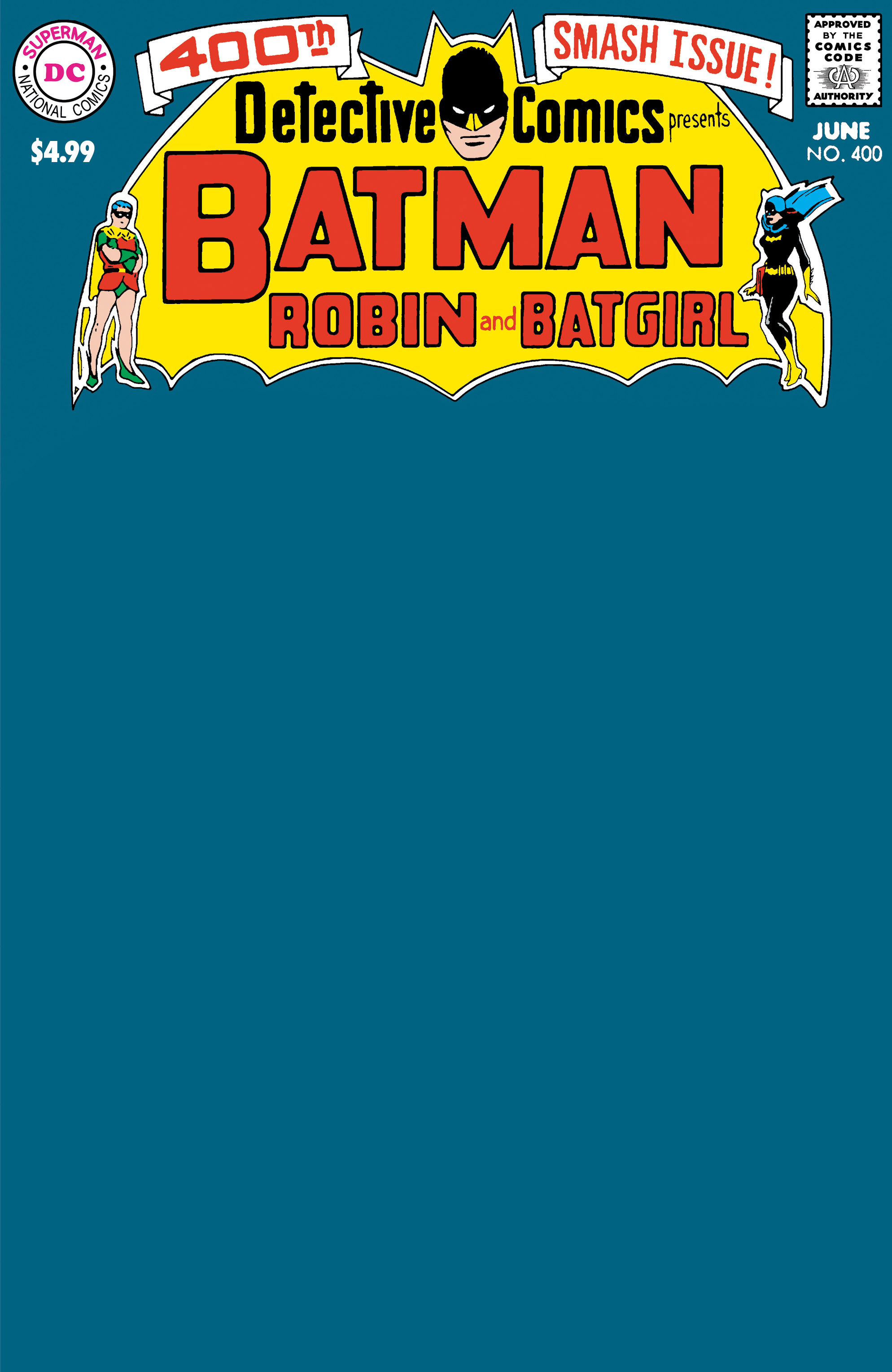 Detective Comics #400 Facsimile Edition Cover C Blank Variant