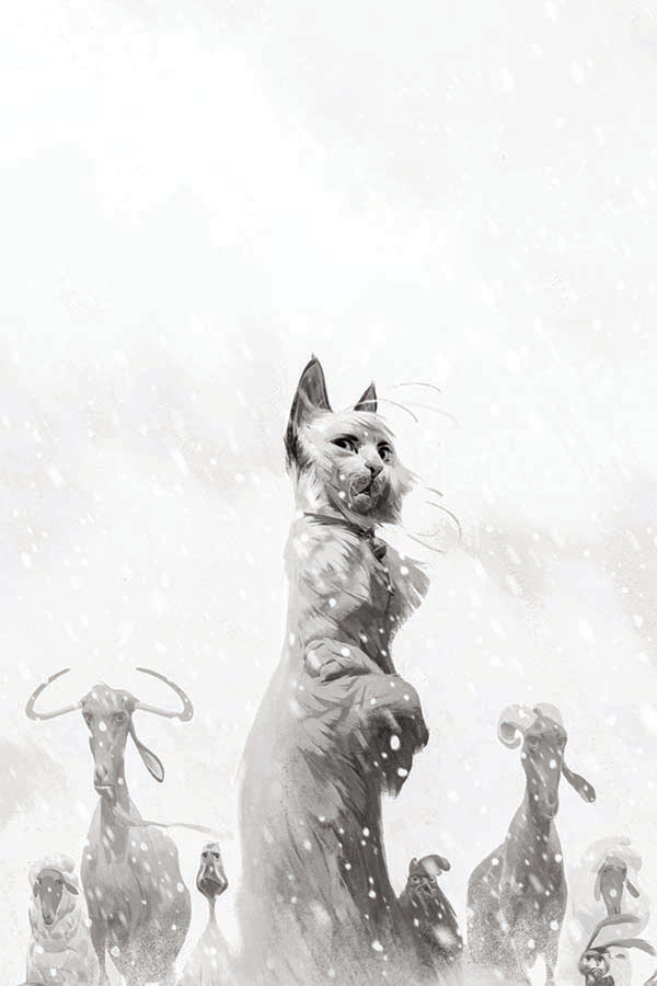 Animal Castle #4 Cover E 30 Copy Delep Black & White Winter Animals Incentive (Mature)