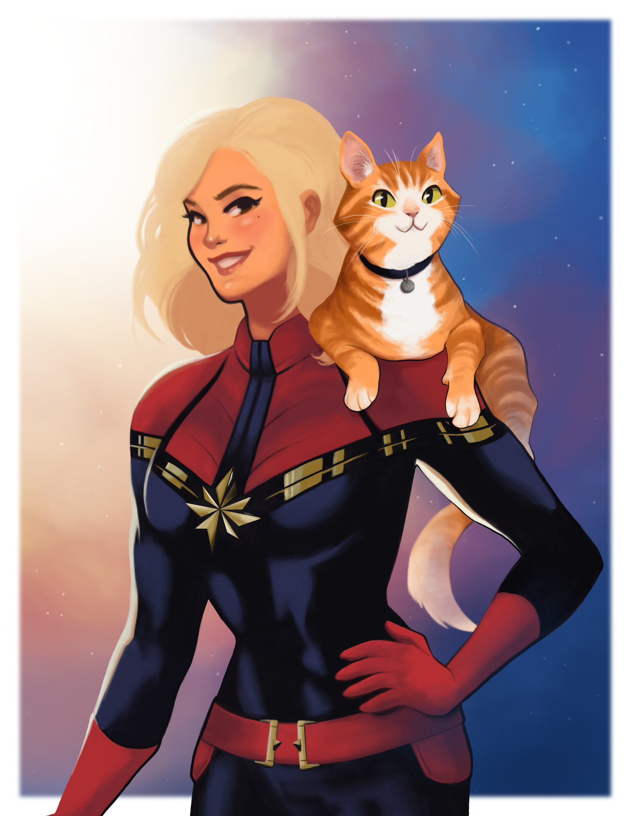 Leann Hill Art - Captain Marvel (Small)