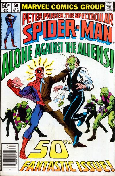 The Spectacular Spider-Man #50 [Newsstand](1976)-Very Fine (7.5 – 9)